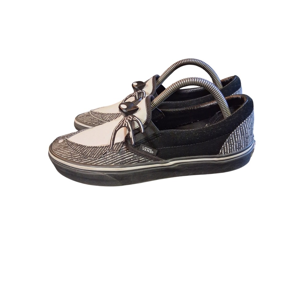 Vans Nightmare Before Christmas Jack Skellington Slip On Shoes Mens 9 Black